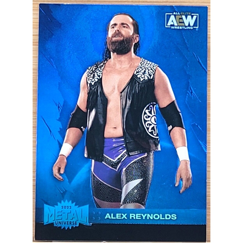 2022 UPPER DECK AEW METAL UNIVERSE ALEX REYNOLDS BLUE PARALLEL‎